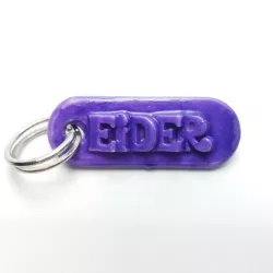 EIDER Personalized keychain embossed letters