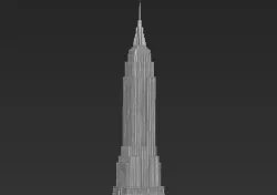 Empire State Building 3D printing ready stl obj formats