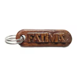 FATIMA Personalized keychain embossed letters