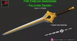 Fire Emblem Awakening Falchion Sword - Weapon for Cosplay