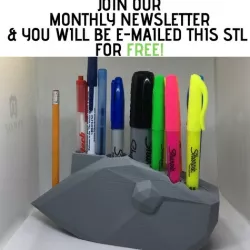 FISHING LURE PEN HOLDER LOW POLY V3