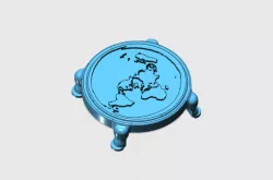 Flat Earth 3D model