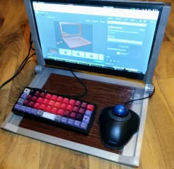 fold-up tray for mini pc, monitor and keyboard