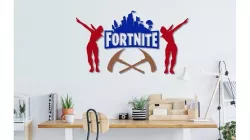 Fortnite wall decoration set of 4 models