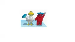 FUNNY HEN AND ROBOT
