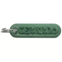 GERARDO Personalized keychain embossed letters