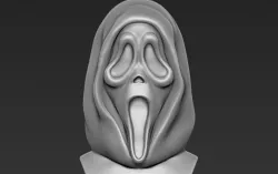 Ghostface from Scream bust 3D printing ready stl obj