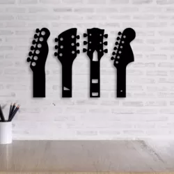 GUITAR NECK WALL DECORATION SET OF 5 MODELS