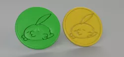 Gulpin pokemon coasters (pair)