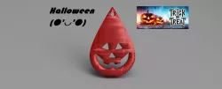 Halloween earrings: 'scaryface v2'
