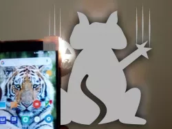 Halloween sign projector for smartphone.