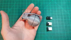 HAND GRENADE CONTAINER KEY CHAIN