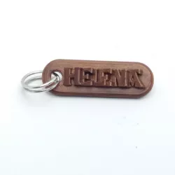 HELENA Personalized keychain embossed letters
