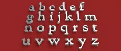 HIGH TOWER font lowercase 3D letters STL file