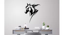 Horse head wall decoration