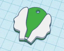 JanusVR NFC Keychain