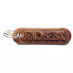 JENOBEBA Personalized keychain embossed letters