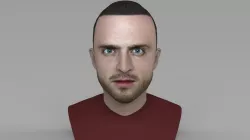Jesse Pinkman Breaking Bad bust ready for full color 3D printing