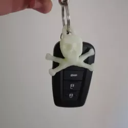 jolly roger skull key chain