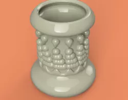 King style vase cup vessel v305 for 3d-print or cnc