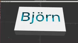 Letter Block Björn