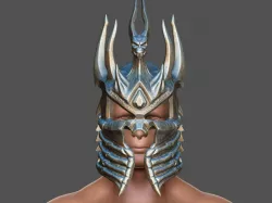 Lich king helmet Fan Art - 3d print -3D print model