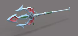 Lightscale trident from the game Legend of Zelda