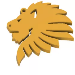 Lion head key chain