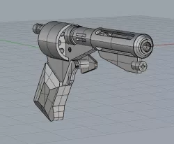 Logans Run Revolver Laser Blaster Prop Replica