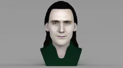 Loki bust ready for full color 3D printing