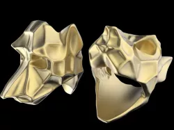 Low Poly Dog Ring