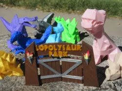Lowpolysaurus Park Gates