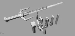 Magna defender Power rangers sword