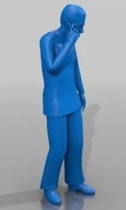 Male on phone