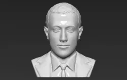 Mark Zuckerberg bust 3D printing ready obj stl