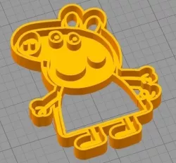 MEGAPACK (x5 PEPPA PIG AND FRIENDS COOKIE CUTTER MODELS)