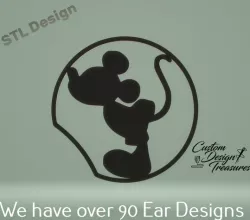 Mickey Kissing - Mouse Ear