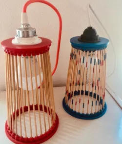 Mikado Lamp Wooden Stick Design fits E27 for LED