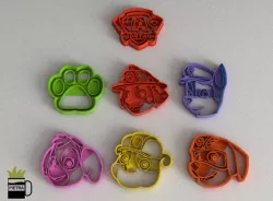 MOLDE CORTANTE PARA GALLETAS FONDANT PAW PATROL