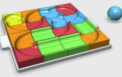 Montessori ball maze