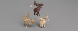 Moose earring (set)