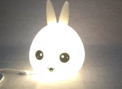 Night light Bunny head 3D print model