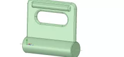 Nylon Internal Flat Slide and Slug ABA-258-01 3d-print