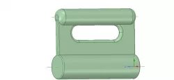 Nylon Internal Flat Slide and Slug ABA-258_ustrong 3d-print