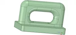 Nylon Internal Flat Slide and Slug ABA91 3d