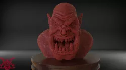 Orc Bust Eyes and Ears and Full Bust