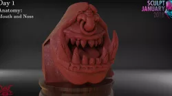 Orc Bust Nose and Mouth