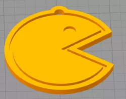 Pac-Man Keychain