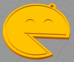Pac-Man MEME Keychain