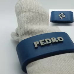PEDRO 3D Napkin Ring with lauburu